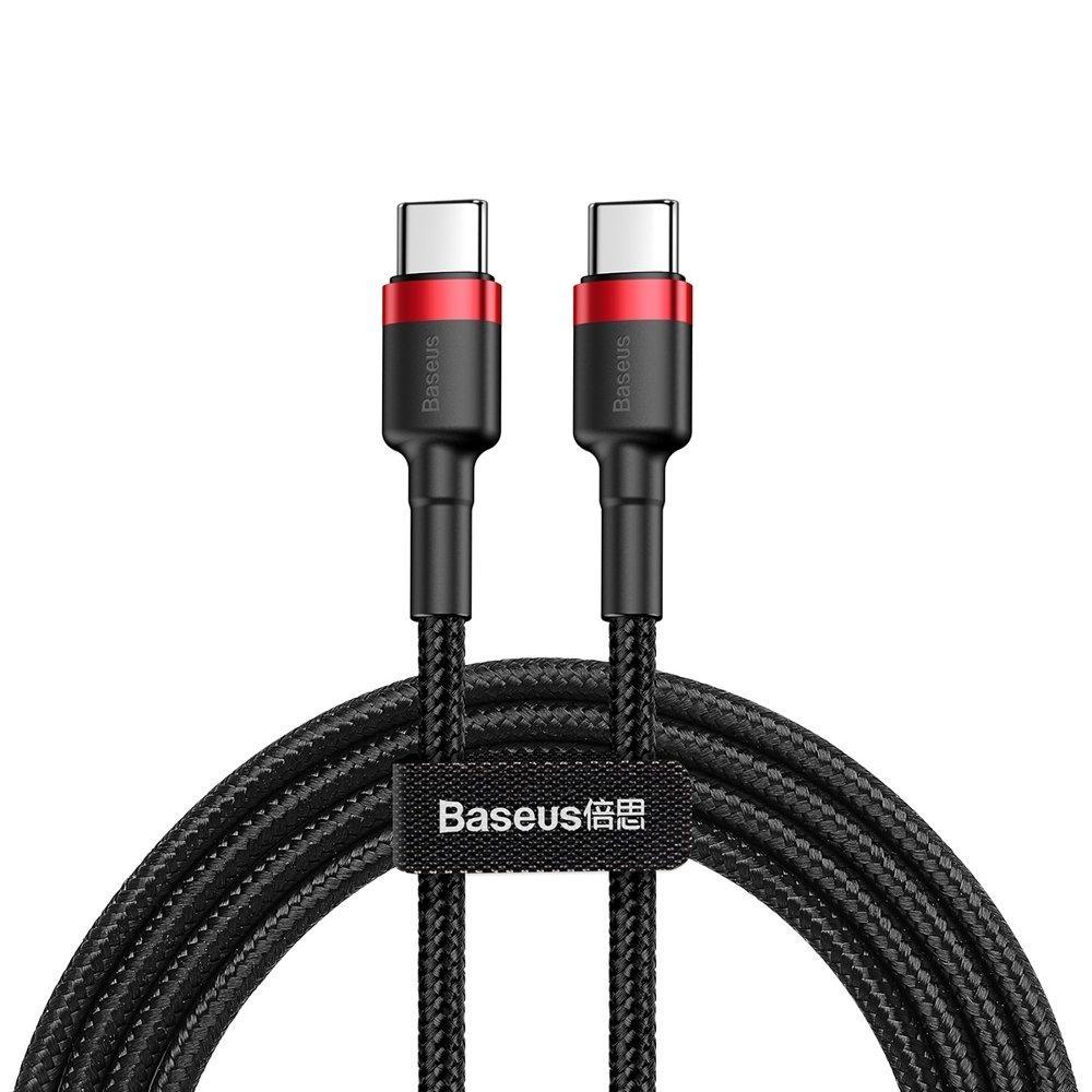 Baseus - 1m - 60 watt superkabel - USB-C - PD2.0/20V/QC3.0