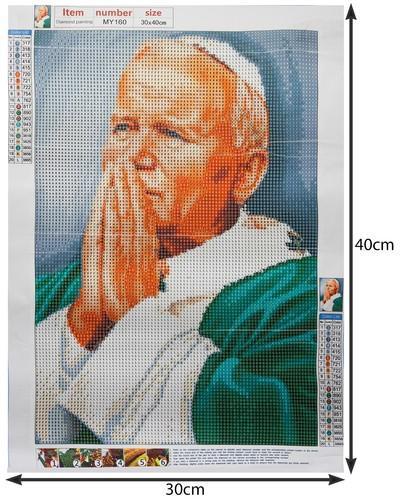 Diamantmaleri - 30x40cm - Pope