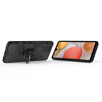 Hybrid Armor Ring Cover, Samsung A42 5G, Ekstra slidstærkt cover