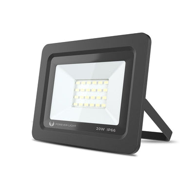 LED Stål spotlight / Projektør, 20w (105w) Udendørs godkendt