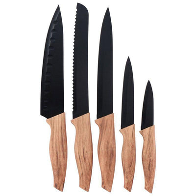 Löwenthal 5-delt knivsæt med sorte blade
