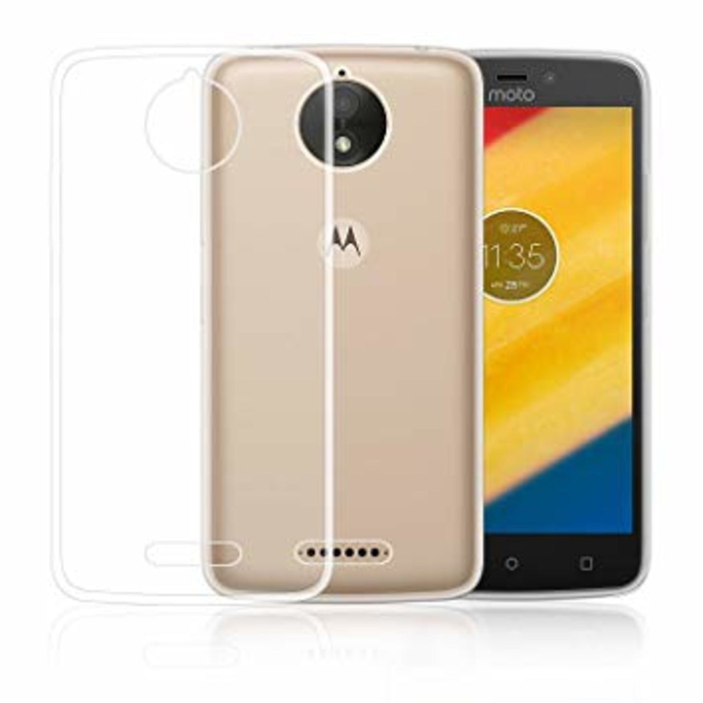 Motorola Moto C Plus Cover i gennemsigtigt gummi,