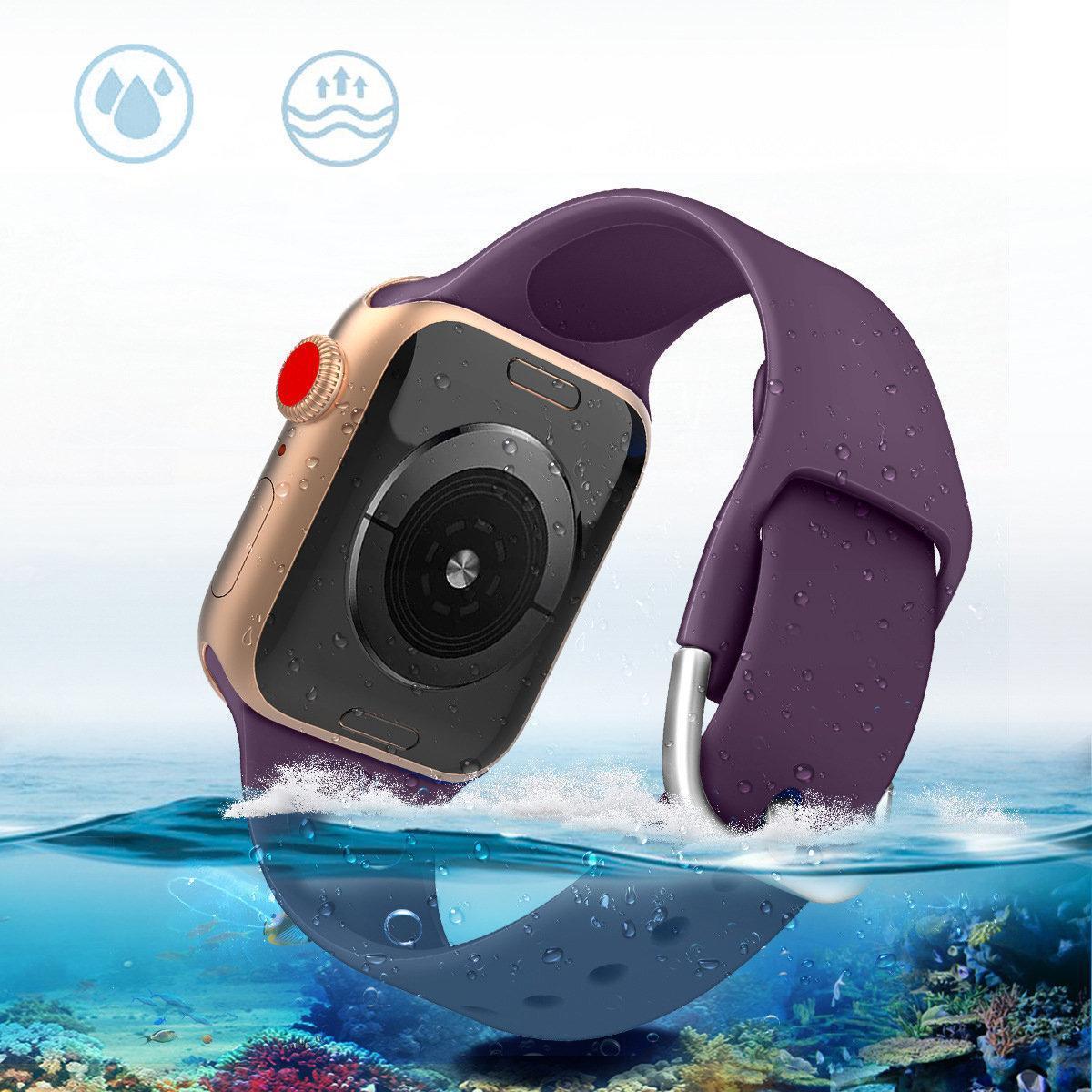 Silikon Armband Apple Watch 42/44/45mm - Mintgrön