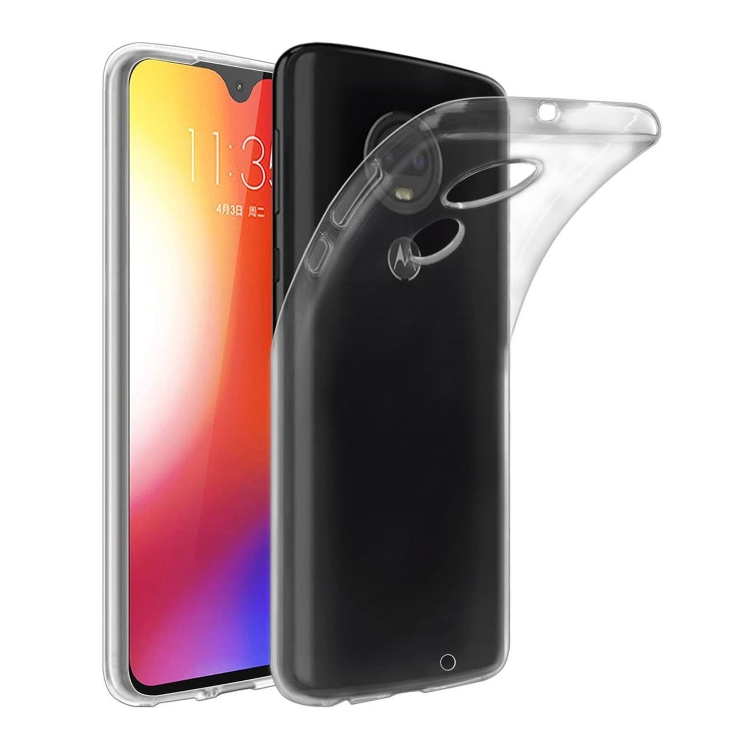 Skal Motorola Moto G7 / G7 Plus i genomskinligt gummi.