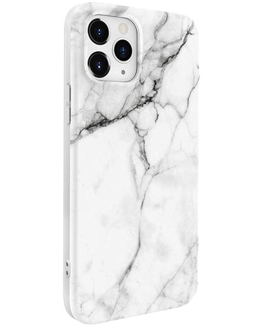 iPhone 12 Pro Max cover i gummi med marmor motiv