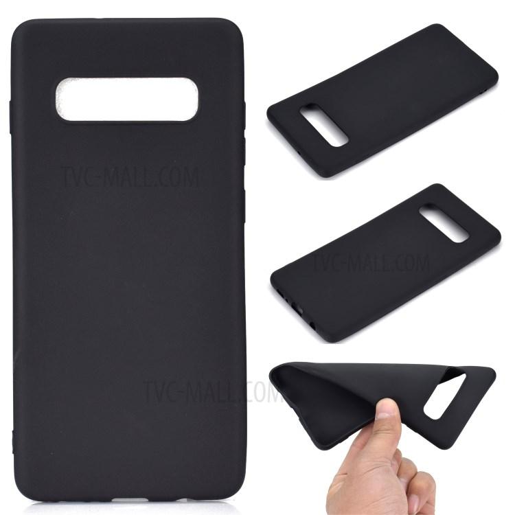 Cover i gummi, Samsung S10 Plus mat sort