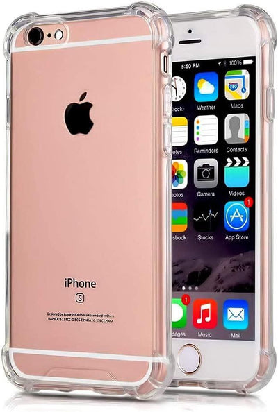 iPhone 6s - Cover - Gennemsigtig gummi - Hjørneforstærket